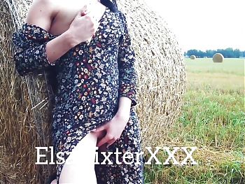 My Hot Masturbation in the Field No Panties. Elsarixterxxx