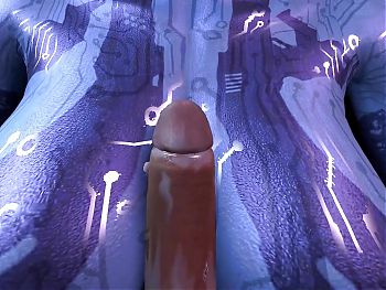 Cortana gives Blowjob in POV : Halo 3D Porn Parody