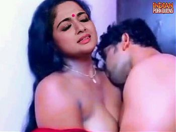 Actress Kavya Madhavan – Topless Neck Kiss in Movie