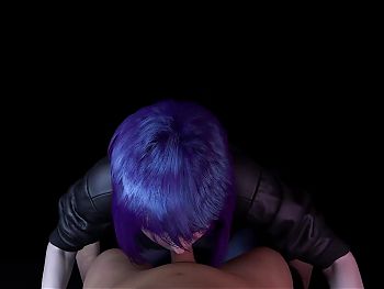 Motoko Gives You a Sloppy Blowjob - Ghost in the Shell Parody