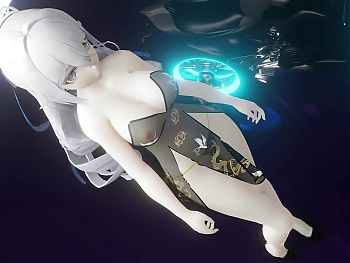 Sexy Anime Girl Dancing + Gradual Undressing (3D HENTAI)