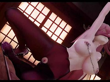 Genshin Impact - Yae Miko - Sexy Dance In Pantyhose With Sex Toy (3D HENTAI)